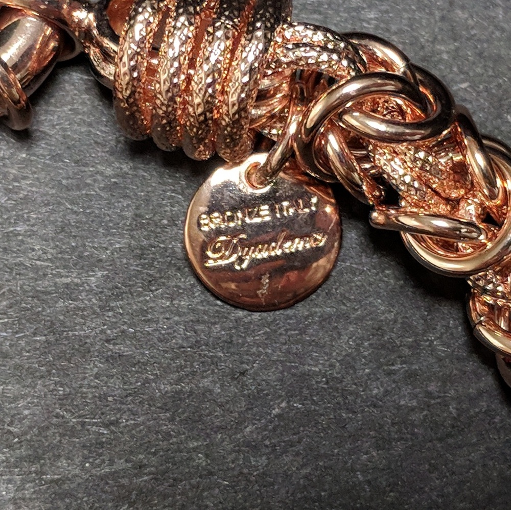 Bronze Colored Rope Style Bracelet - Picture 2 of 3
